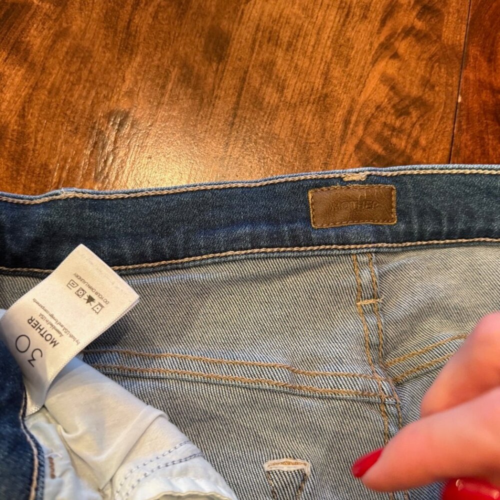 Mother Hustler Roller Sneak Jeans size 30 - Picture 2 of 6